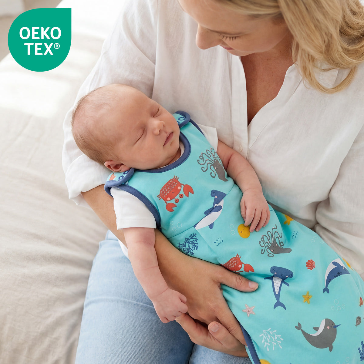 Baby Sleeping Bag - 1.0 TOG_Under the Sea_OEKOTEX_1204