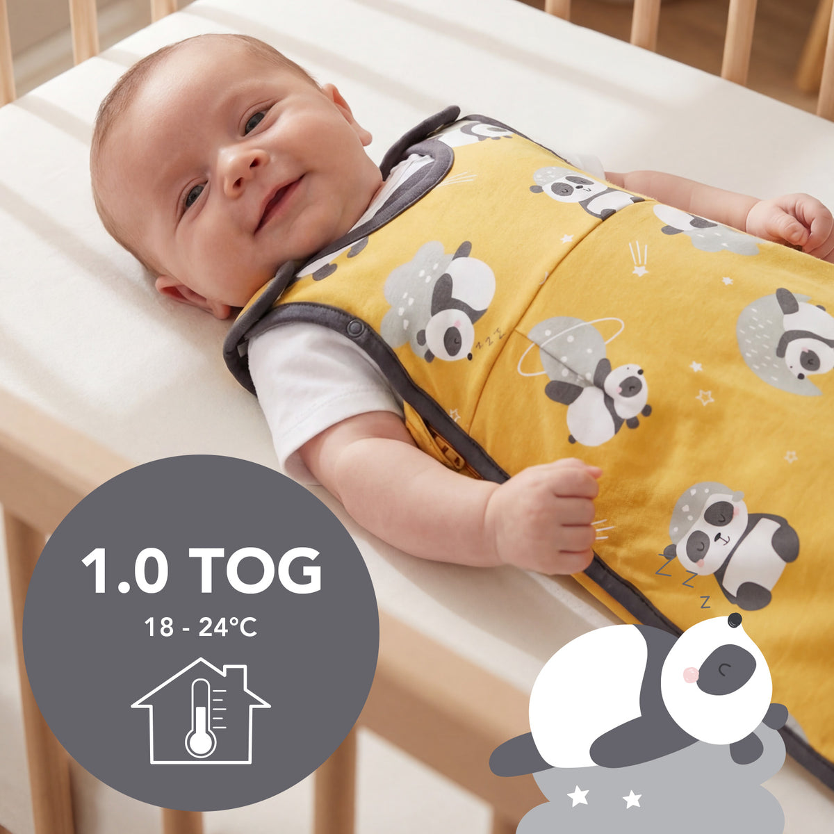 Baby Sleeping Bag - 1.0 TOG_Panda_TOG_1204