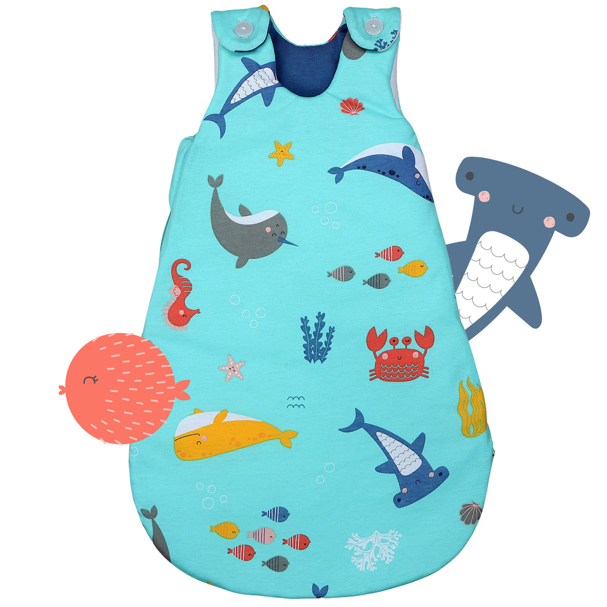 Baby Sleeping Bag - 2.5 TOG_Under the Sea_front_1205