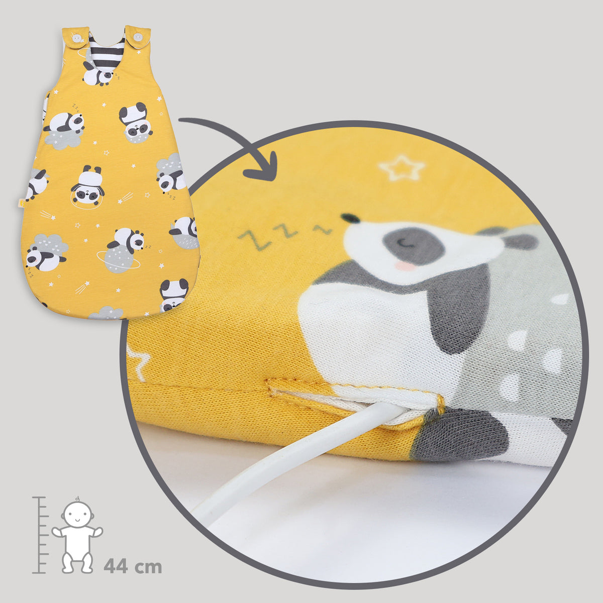 Baby Sleeping Bag - 2.5 TOG_Panda_detail2_1205