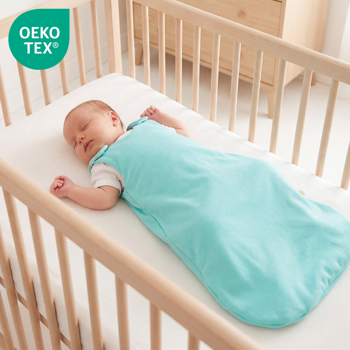 Baby Sleeping Bag - 1.0 TOG_Aqua_OEKOTEX_1206