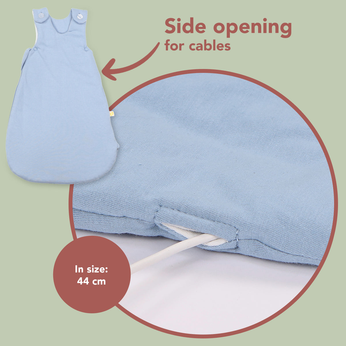 Baby Sleeping Bag - 1.0 TOG_Powder Blue_detail3_1206