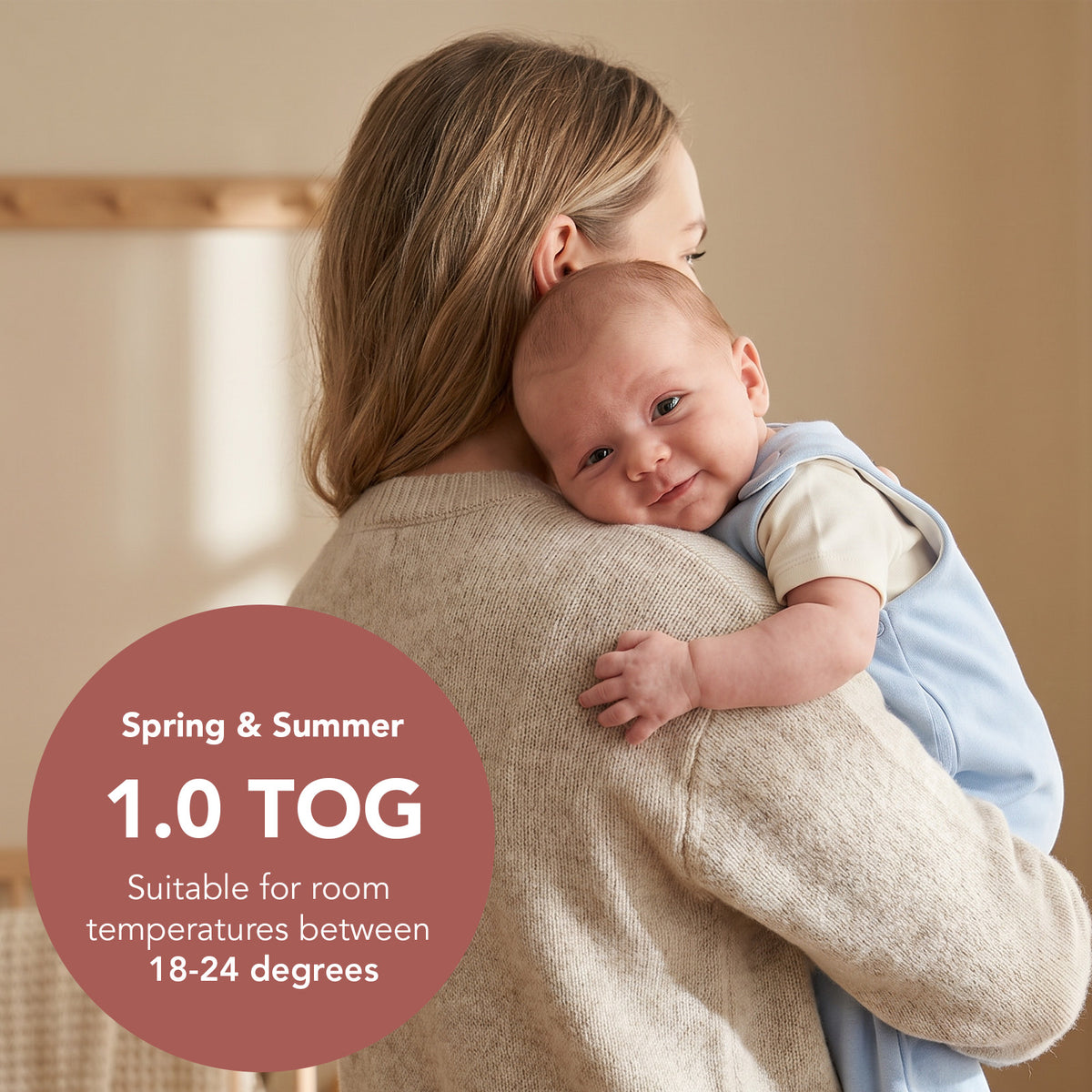 Baby Sleeping Bag - 1.0 TOG_Powder Blue_TOG_1206