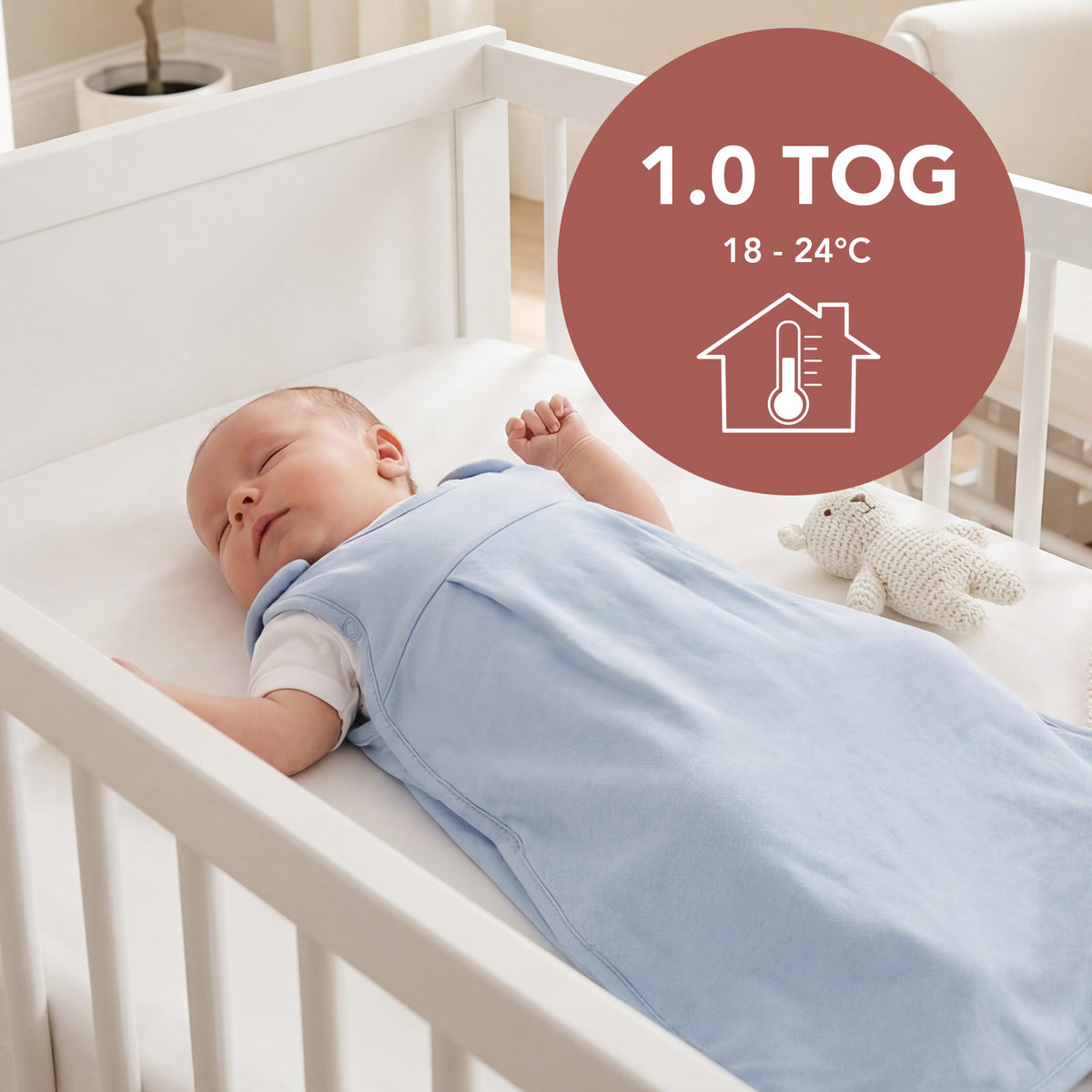 Baby Sleeping Bag - 1.0 TOG_Counting Sheep_TOG_1206