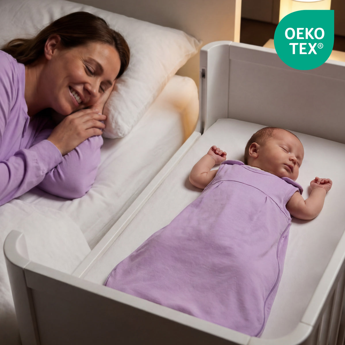 Baby Sleeping Bag - 1.0 TOG_Lilac_OEKOTEX_1206