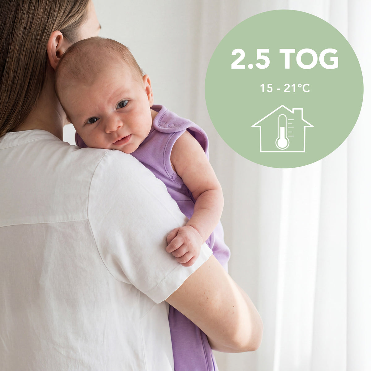 Baby Sleeping Bag - 2.5 TOG_Lilac_TOG_1207