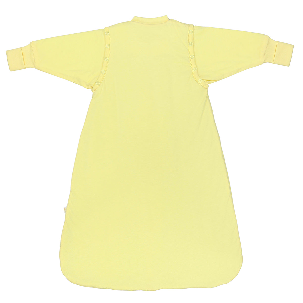Long Sleeve Baby Sleeping Bag - 3.5 TOG_Soft Yellow_back_1210