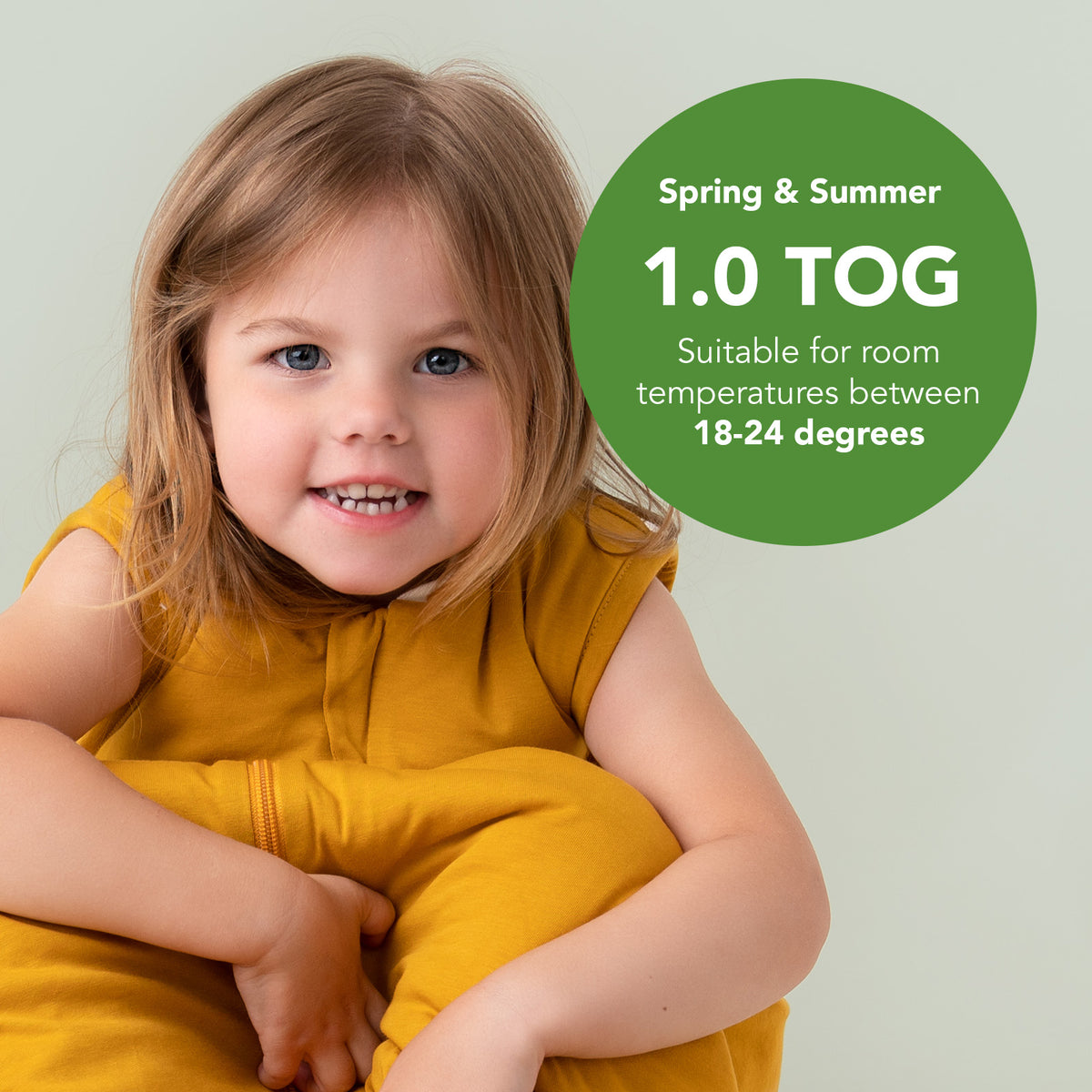 Plain Sleeping Bag - 1.0 TOG_Mustard_TOG_425