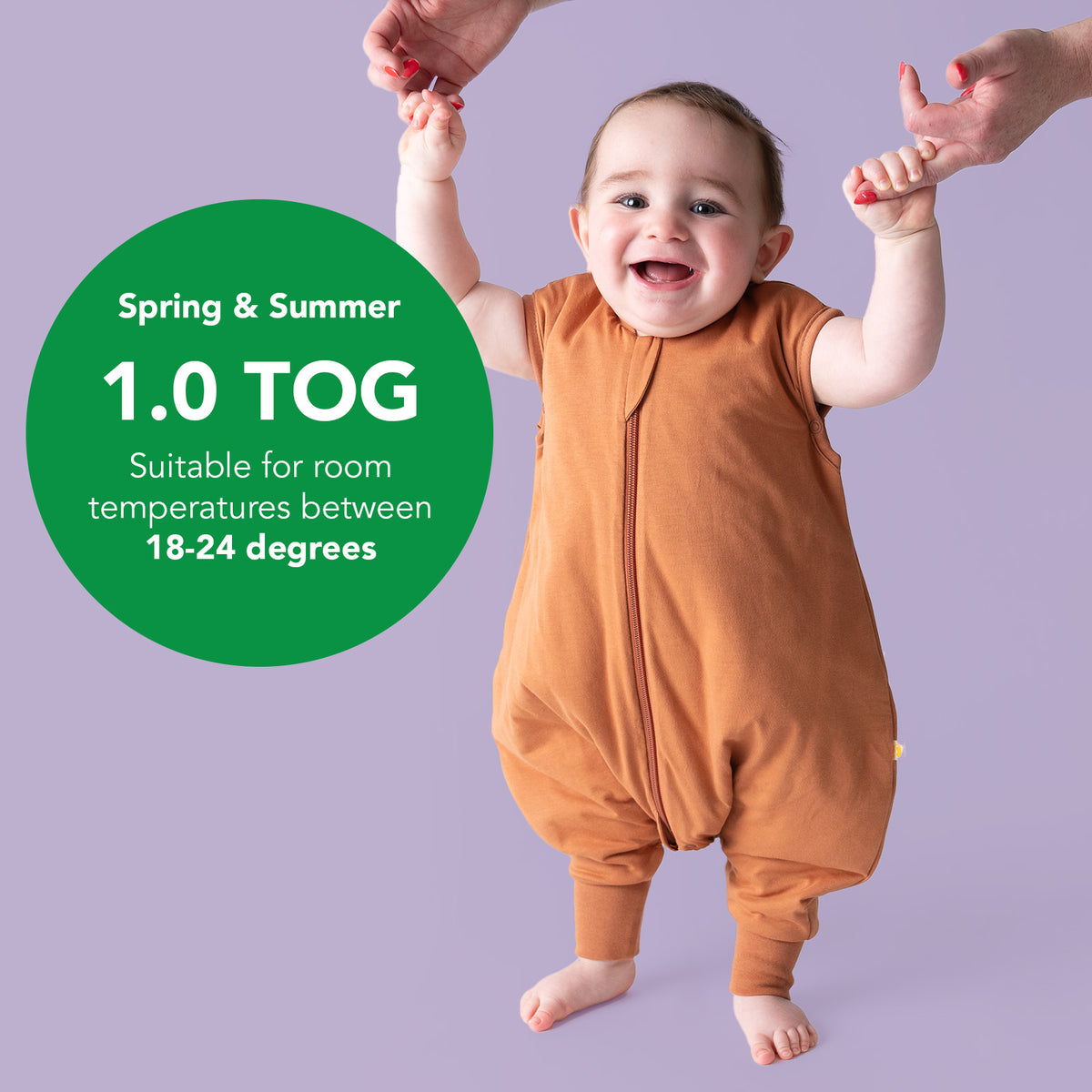 Sleeping Bag with Feet - 1.0 TOG_Caramel_TOG_424