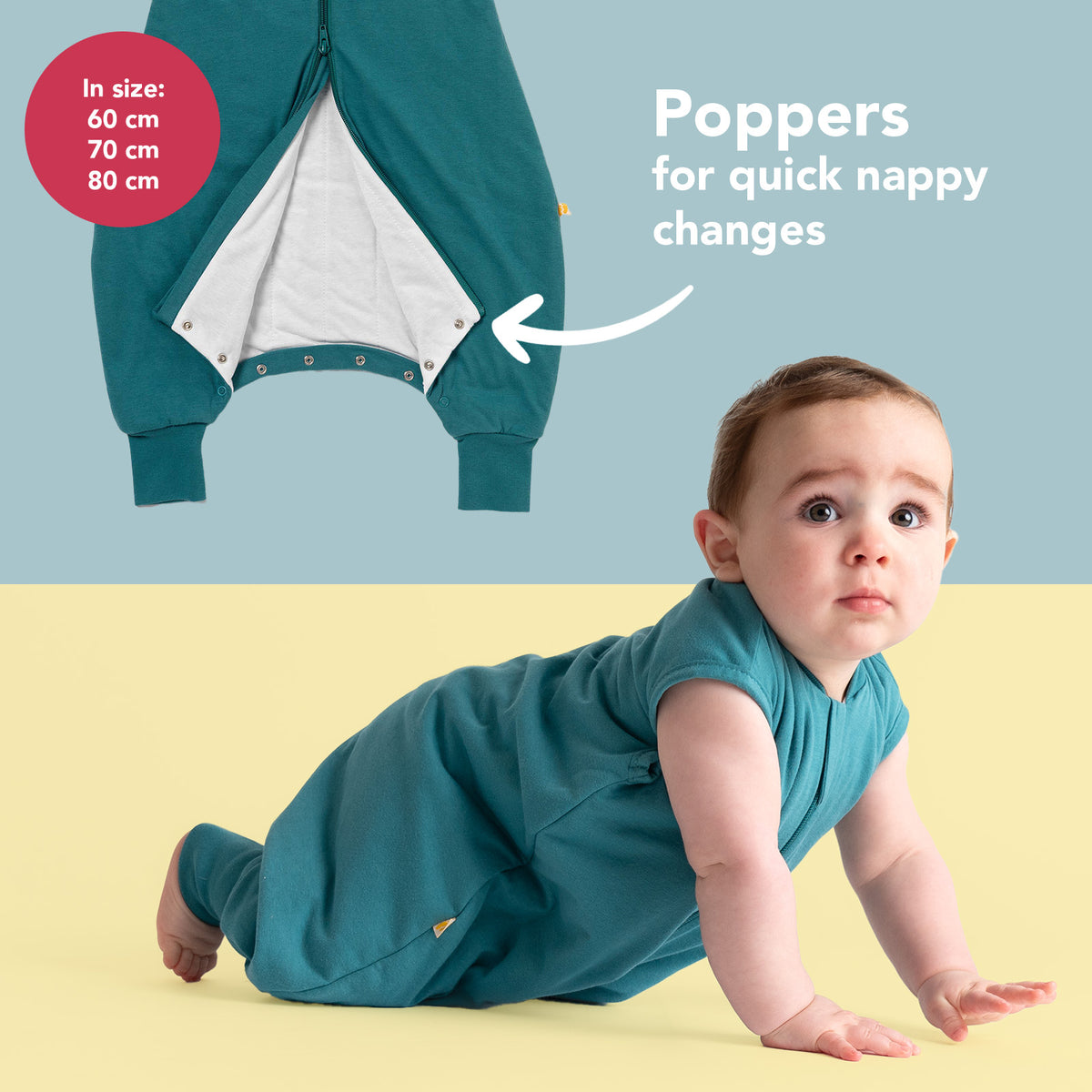 Sleeping Bag with Feet - 1.0 TOG_Teal_foot area_424