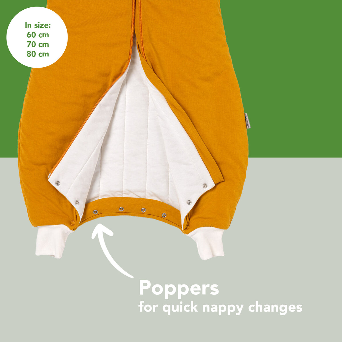 Sleeping Bag with Feet - 1.0 TOG_Mustard_foot area_424