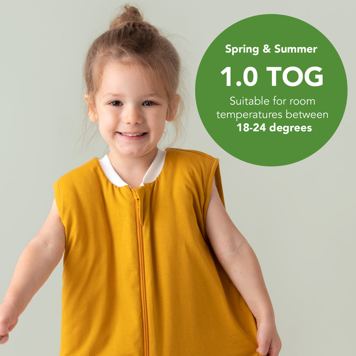 Sleeping Bag with Feet - 1.0 TOG_Mustard_TOG_424