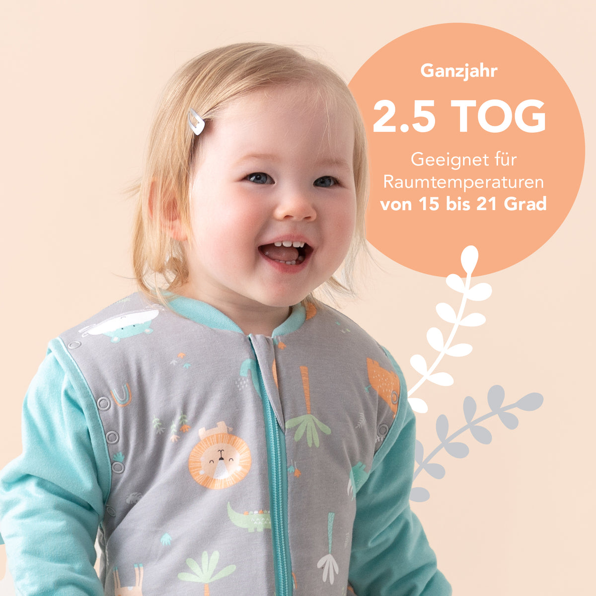 Sleeping Bag with Detachable Sleeves - 2.5 TOG_Safari_sleeve area_465