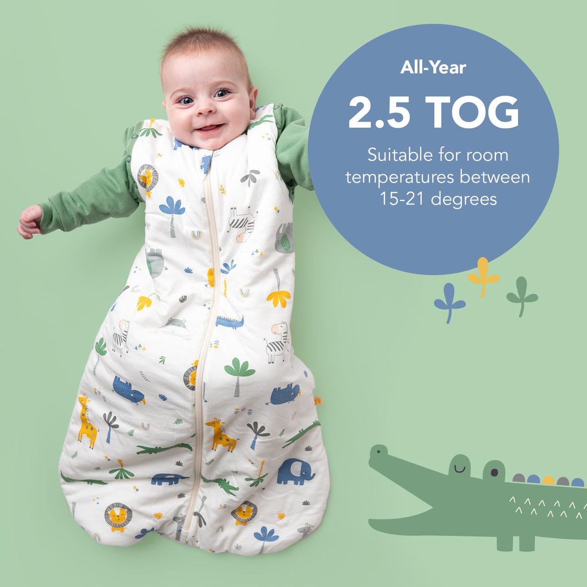 Sleeping Bag with Detachable Sleeves - 2.5 TOG_Jungle_TOG_465