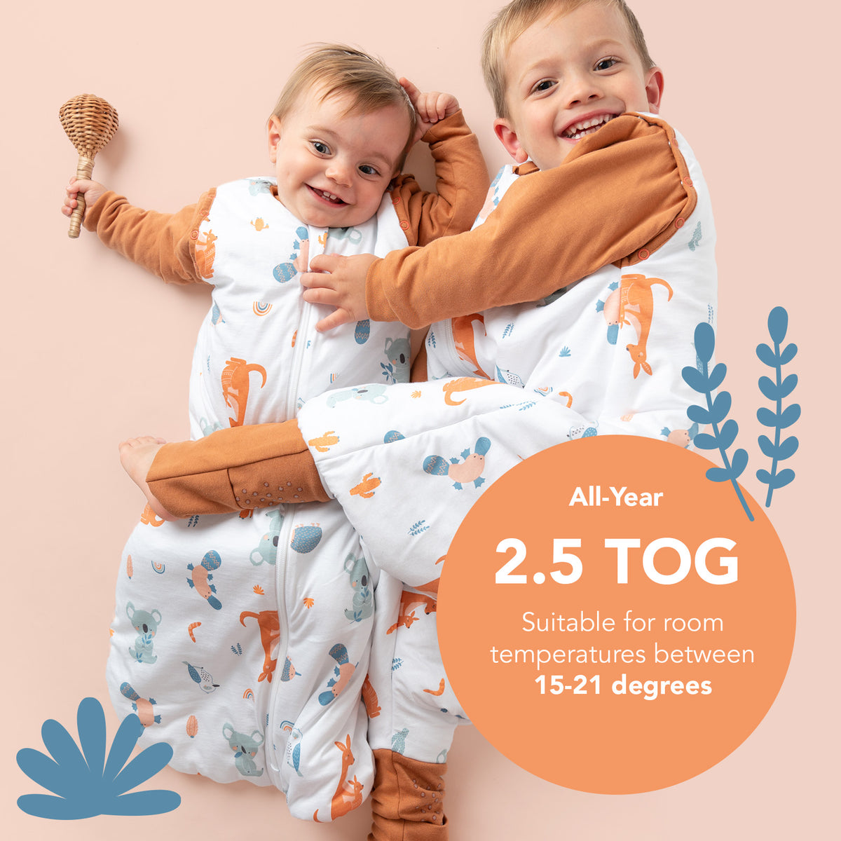 Sleeping Bag with Detachable Sleeves - 2.5 TOG_Kangaroo_TOG_465