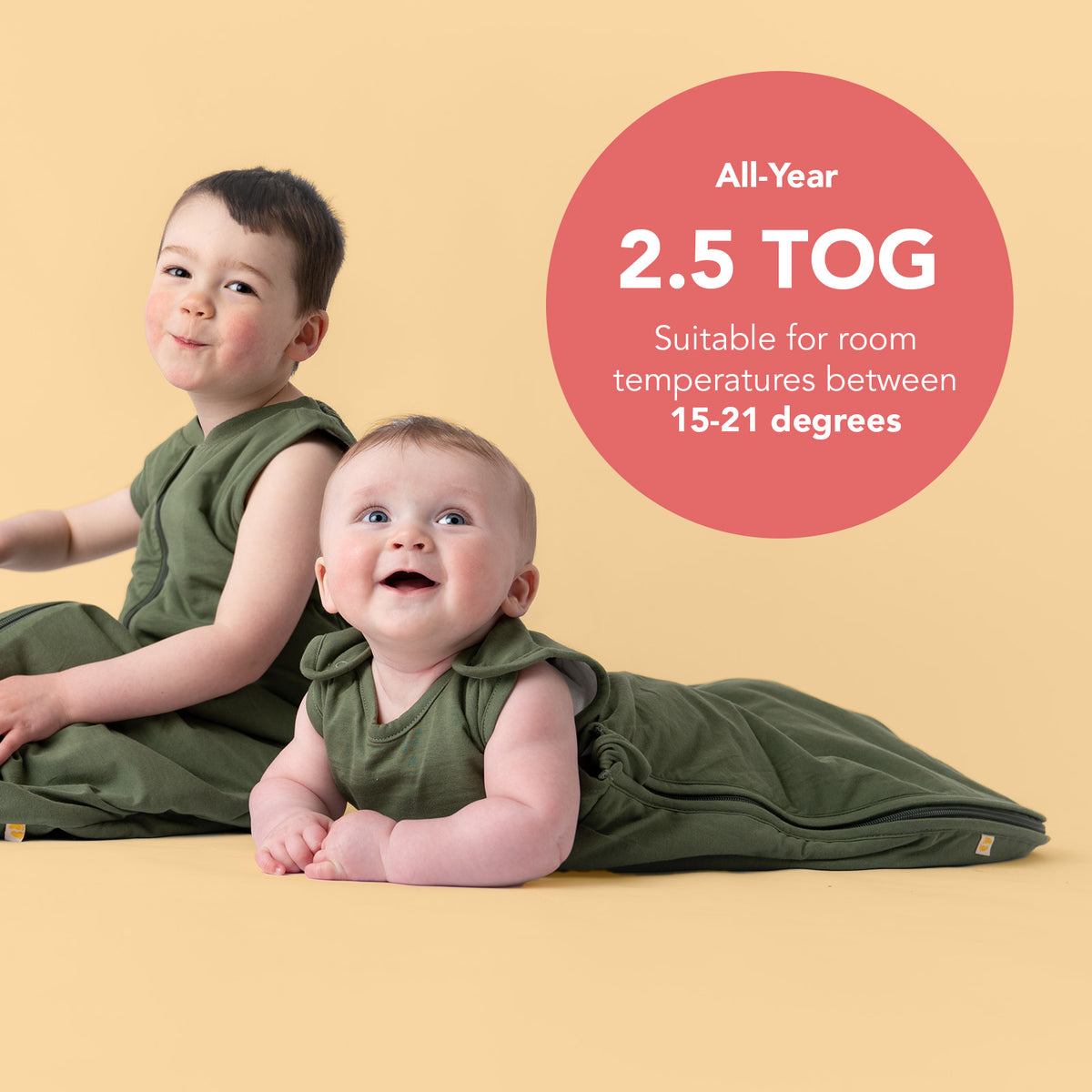 Plain Sleeping Bag - 2.5 TOG_Olive_TOG_467