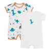 Organic Short Sleeve Baby Romper - 2-pack_Jurassic_1_439