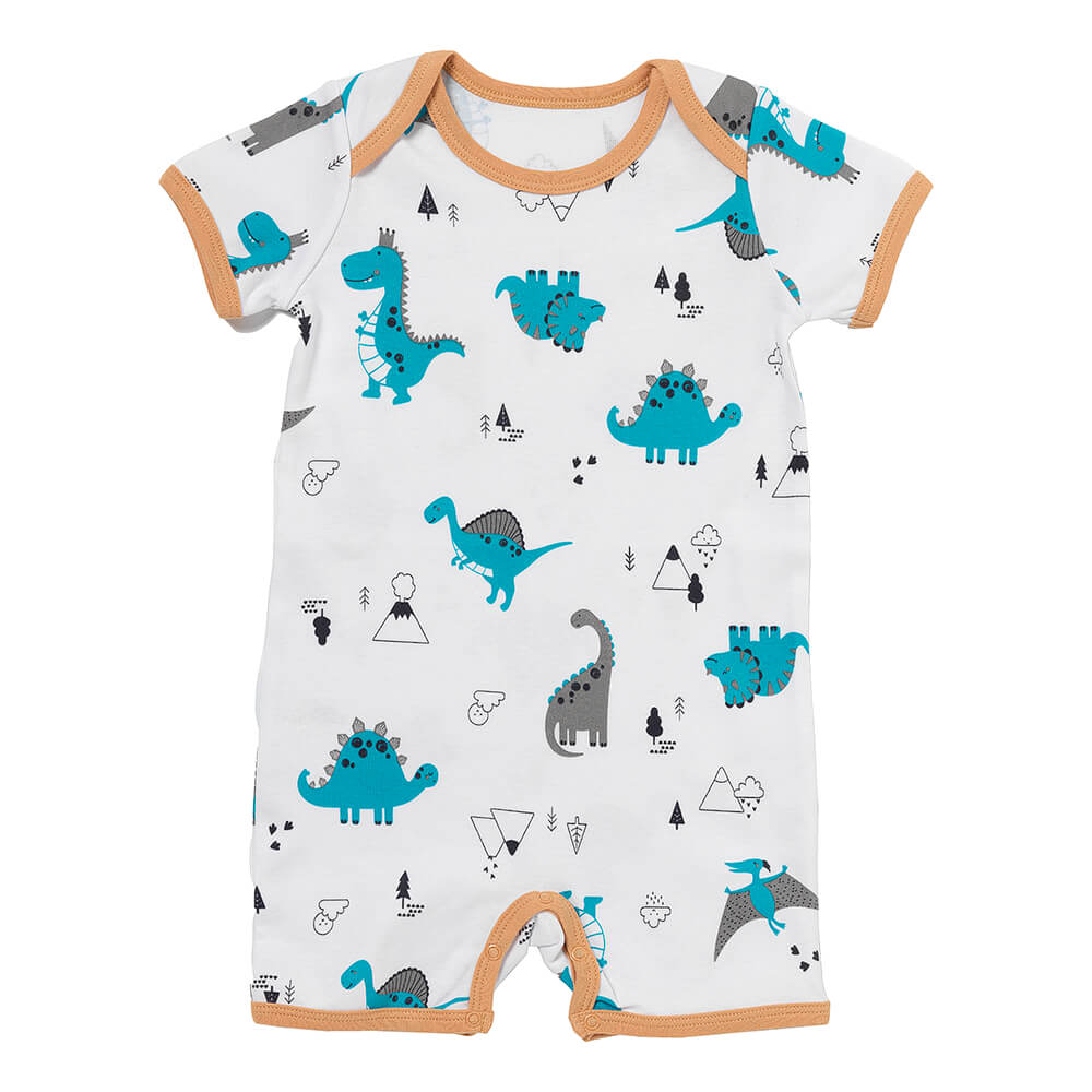 Organic Short Sleeve Baby Romper - 2-pack_Jurassic_2_439