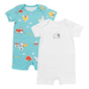 Organic Short Sleeve Baby Romper - 2-pack_Farmyard_1_439