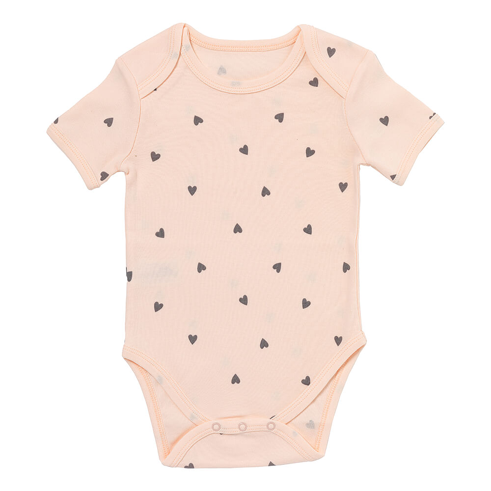 100% Organic Short Sleeve Baby Body - 5-pack_Hearts_2_430