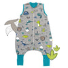 Sleeping Bag with Feet & Foldable Feet Covers - 1.0 TOG_Dinosaur_front_418