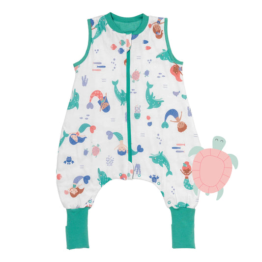 Sleeping Bag with Feet & Foldable Feet Covers - 1.0 TOG_Mermaid_front_418