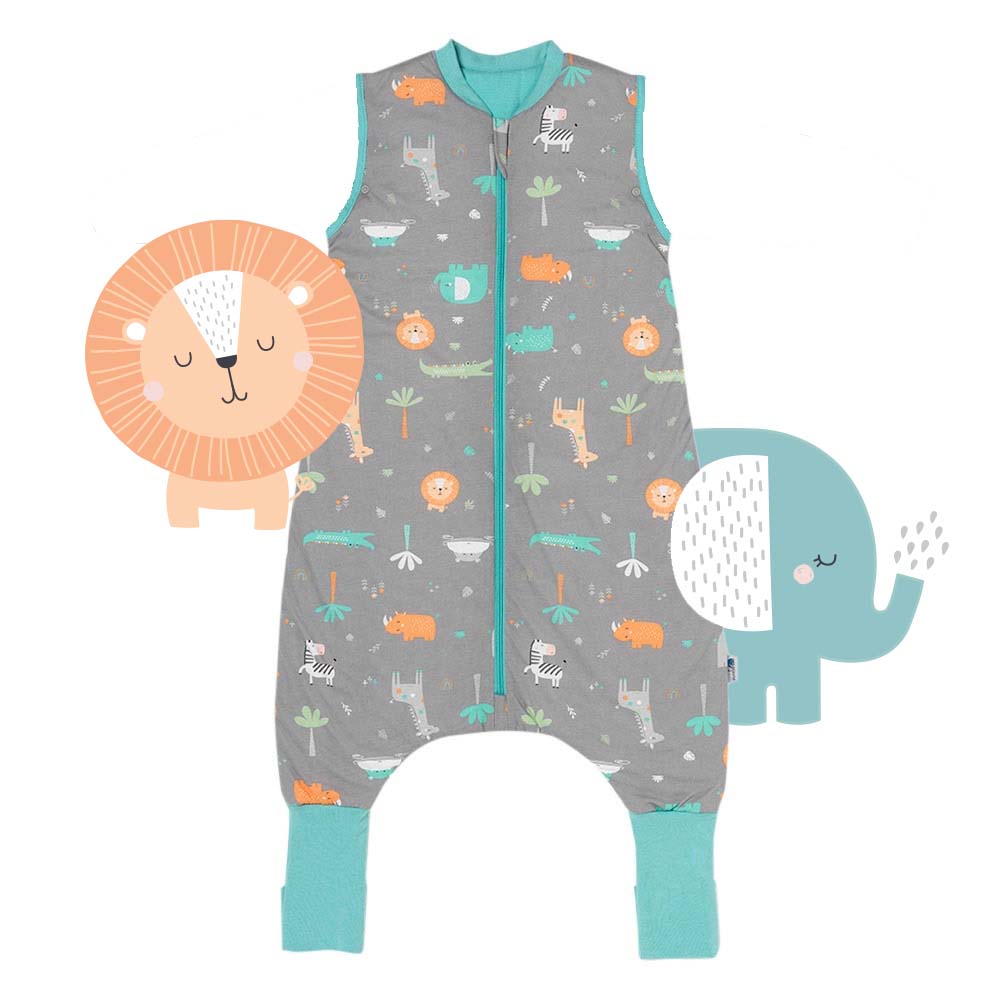 Sleeping Bag with Feet & Foldable Feet Covers - 1.0 TOG_Safari_front_418