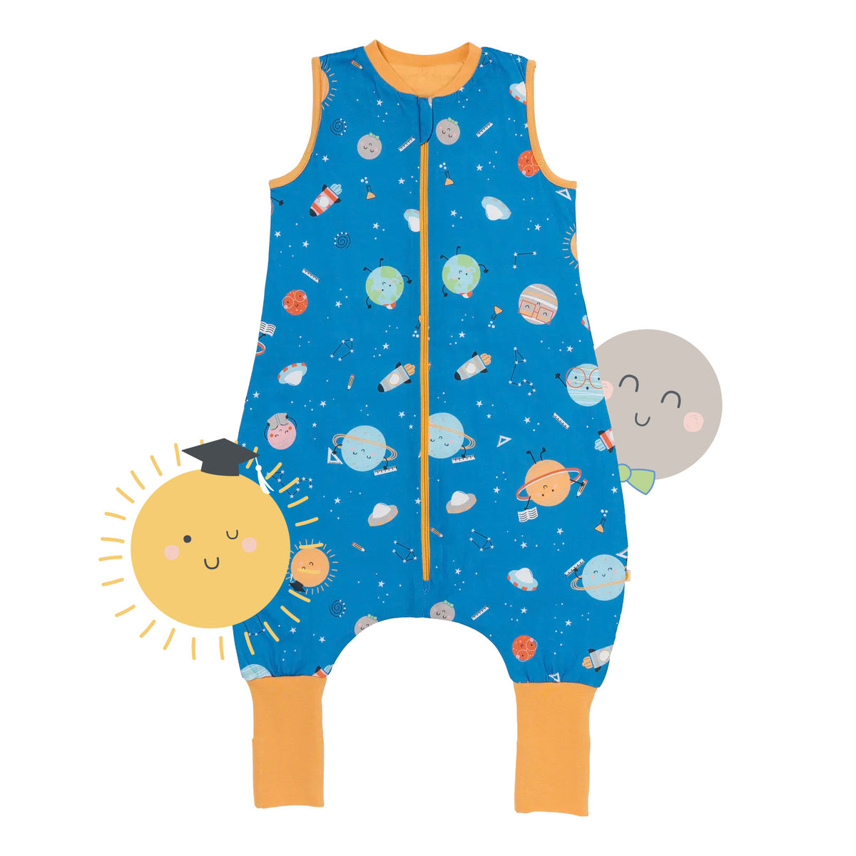 Sleeping Bag with Feet & Foldable Feet Covers - 1.0 TOG_Space_front_418