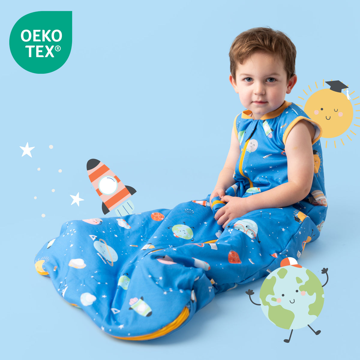 Baby Sleeping Bag - 1.0 TOG_Space_OEKOTEX_420
