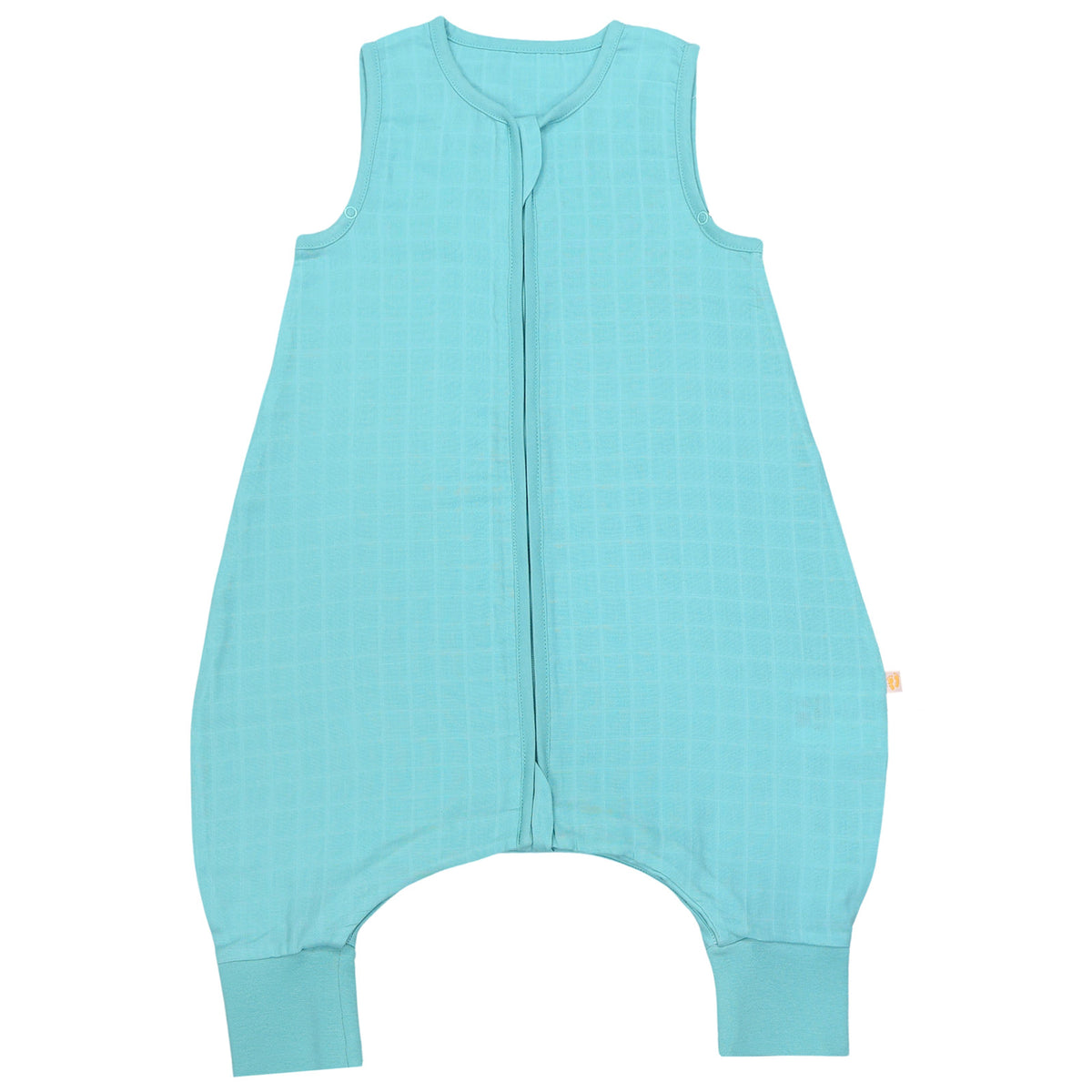 Muslin Sleeping Bag with Feet - 0.5 Tog_Aqua_1_422