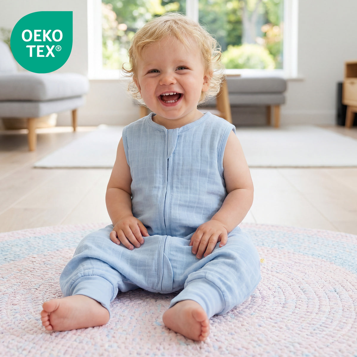 Muslin Sleeping Bag with Feet - 0.5 Tog_Kangaroo_2_422