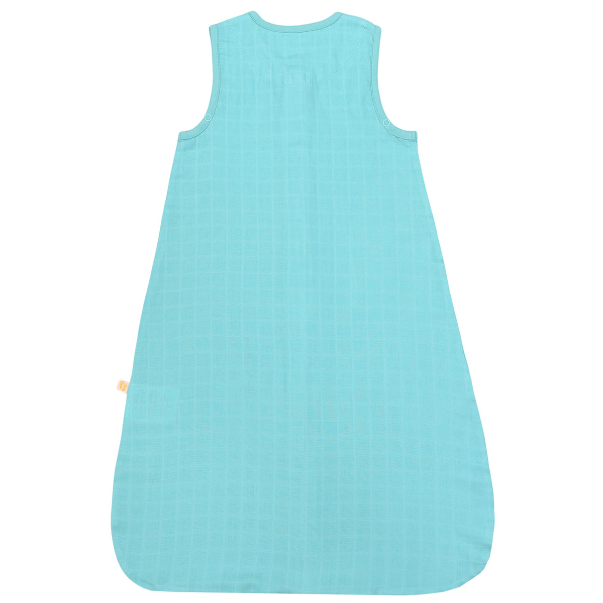 Plain Muslin Sleeping Bag - 0.5 Tog_Aqua_6_423