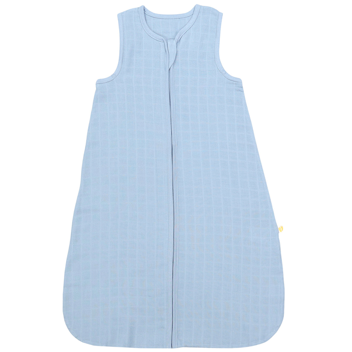 Plain Muslin Sleeping Bag - 0.5 Tog_Powder Blue_1_423