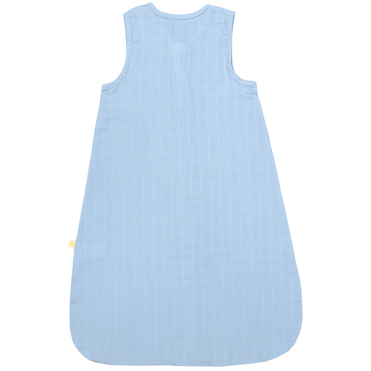 Plain Muslin Sleeping Bag - 0.5 Tog_Powder Blue_6_423