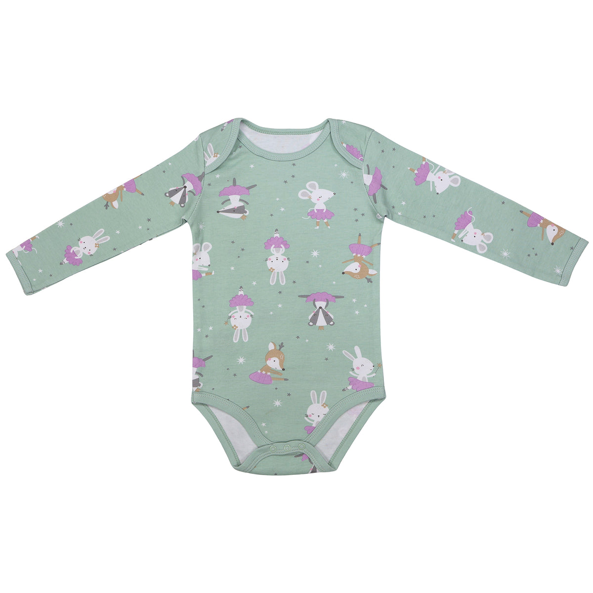 Organic Long Sleeve Baby Body - 3-pack_Ballerina_3_434