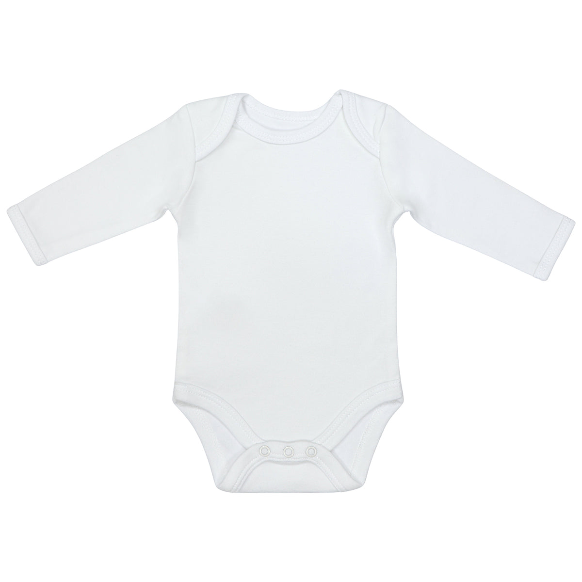 Organic Long Sleeve Baby Body - 3-pack_White_3_434