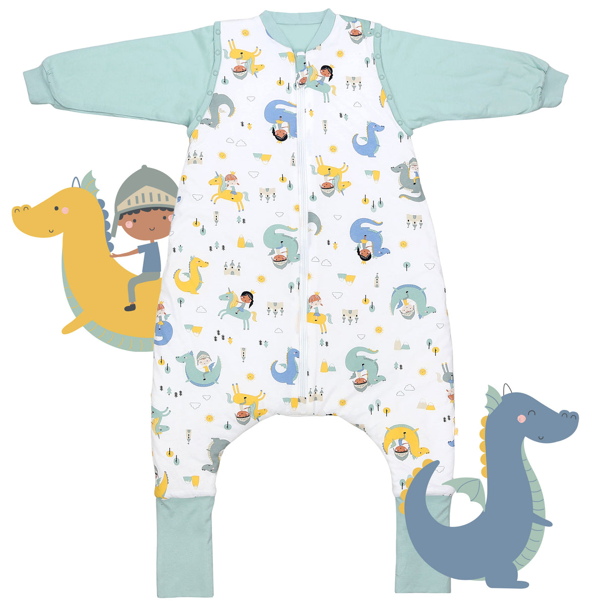Sleeping Bag with Feet & Foldable Feet Covers - 2.5 TOG_Fantasia_front_461
