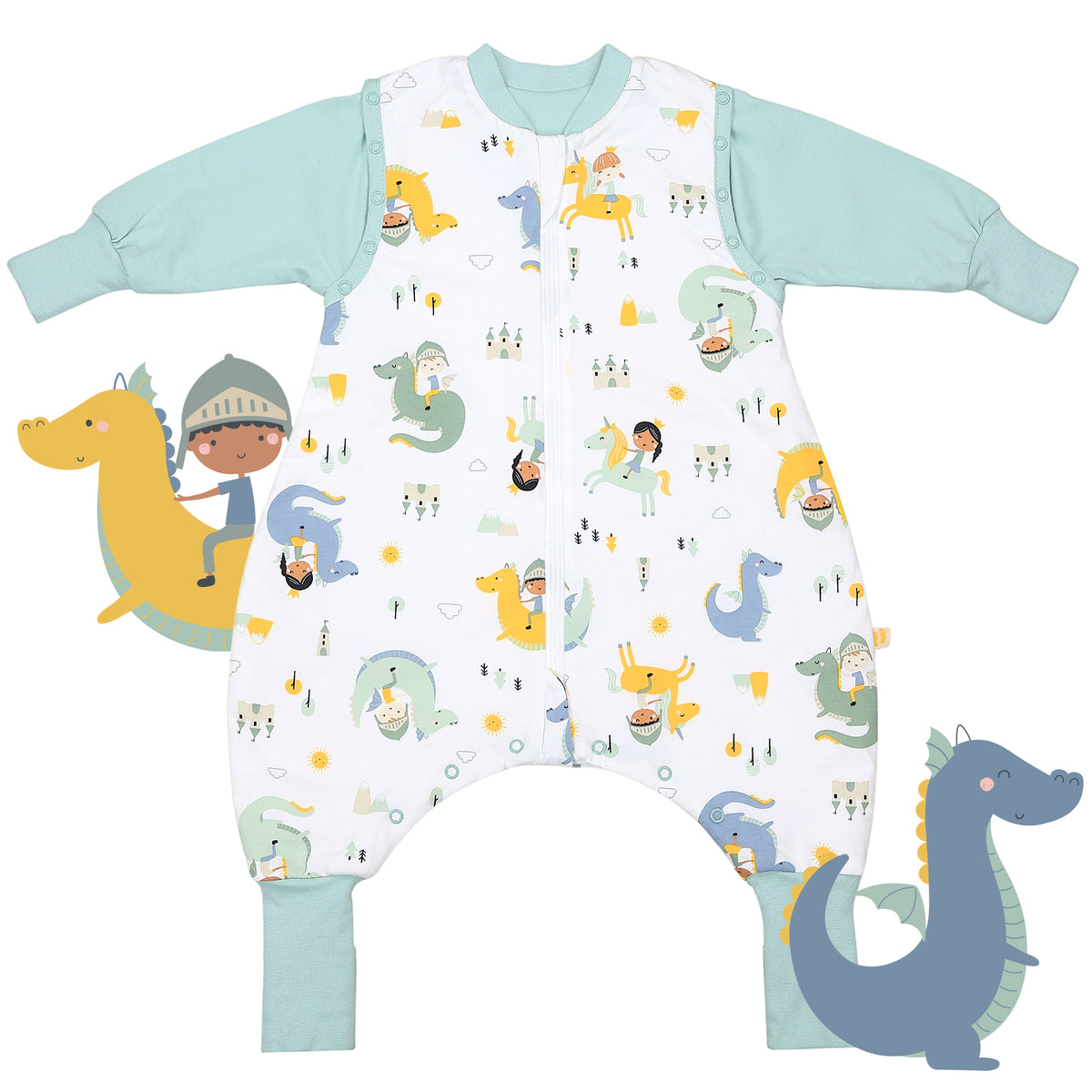 Sleeping Bag with Feet & Foldable Feet Covers - 2.5 TOG_Fantasia_front_461