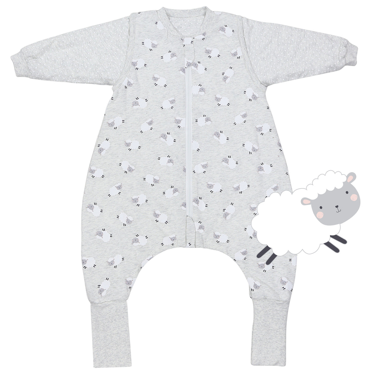 Sleeping Bag with Feet & Foldable Feet Covers - 2.5 TOG_front_461