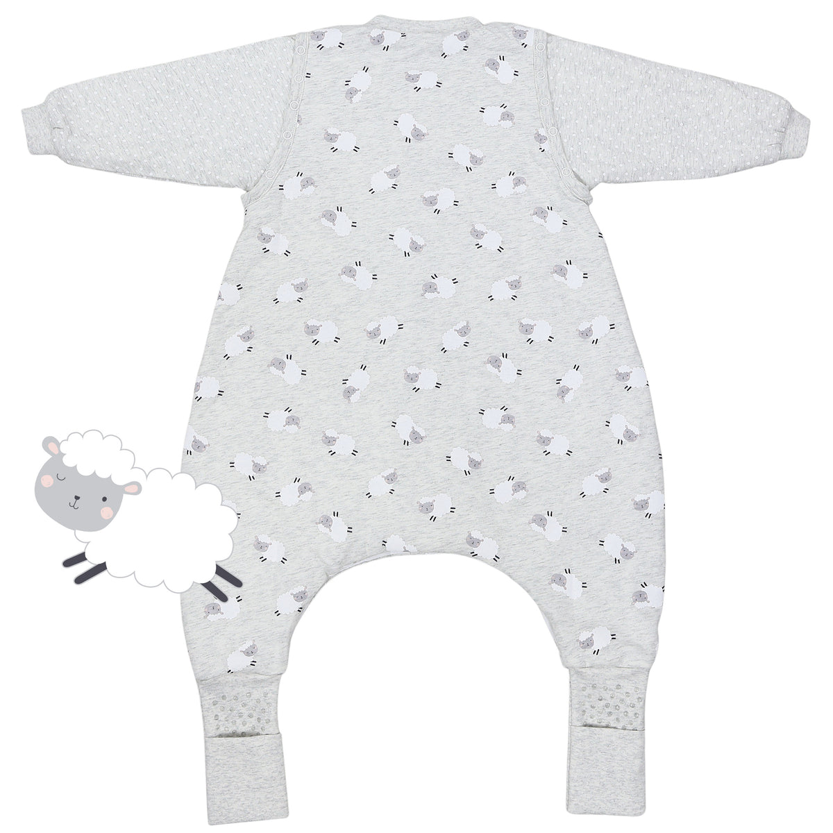 Sleeping Bag with Feet & Foldable Feet Covers - 2.5 TOG_back_461