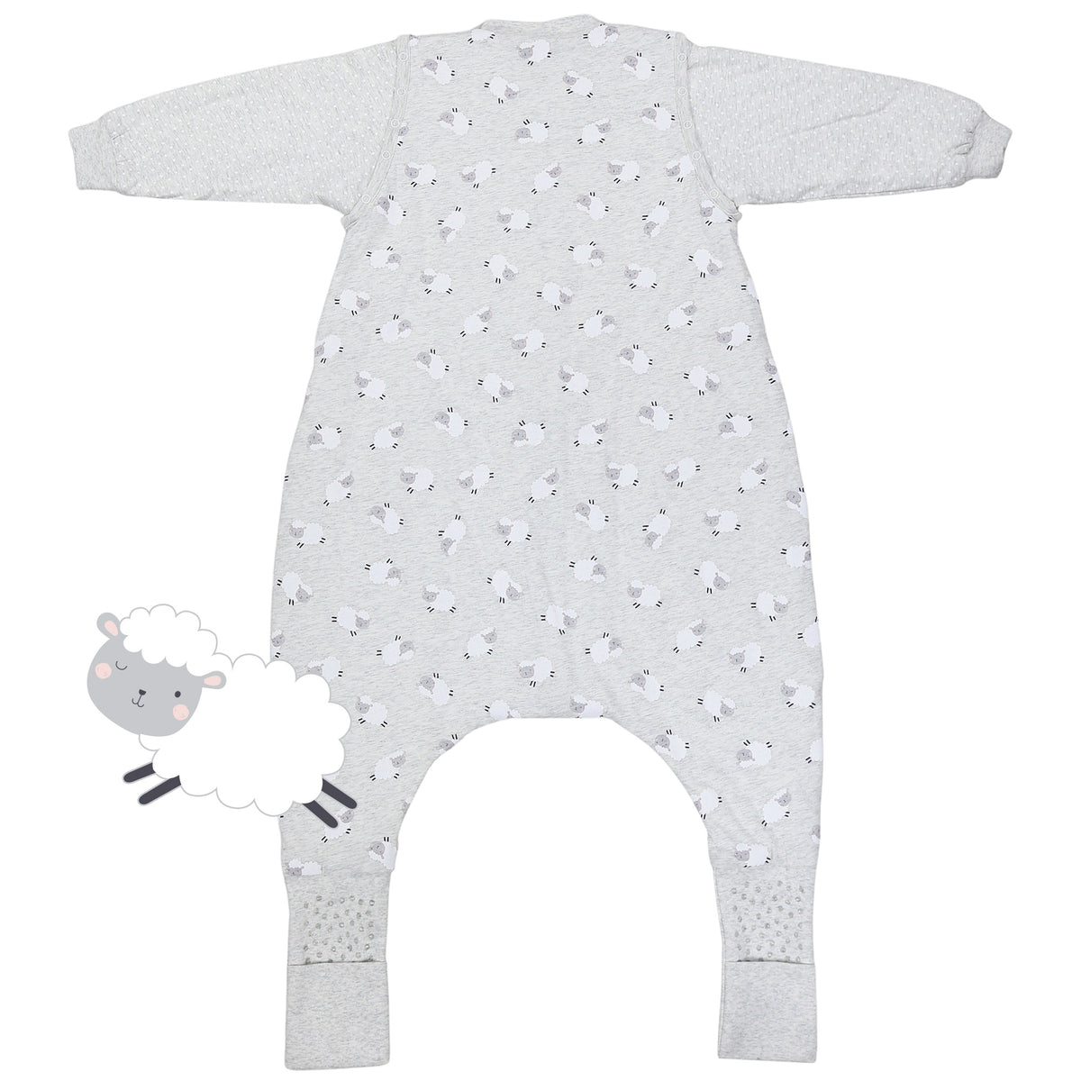 Sleeping Bag with Feet & Foldable Feet Covers - 2.5 TOG_back_461