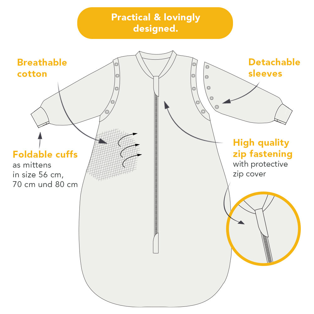 Sleeping Bag with Detachable Sleeves - 2.5 TOG_USP_465
