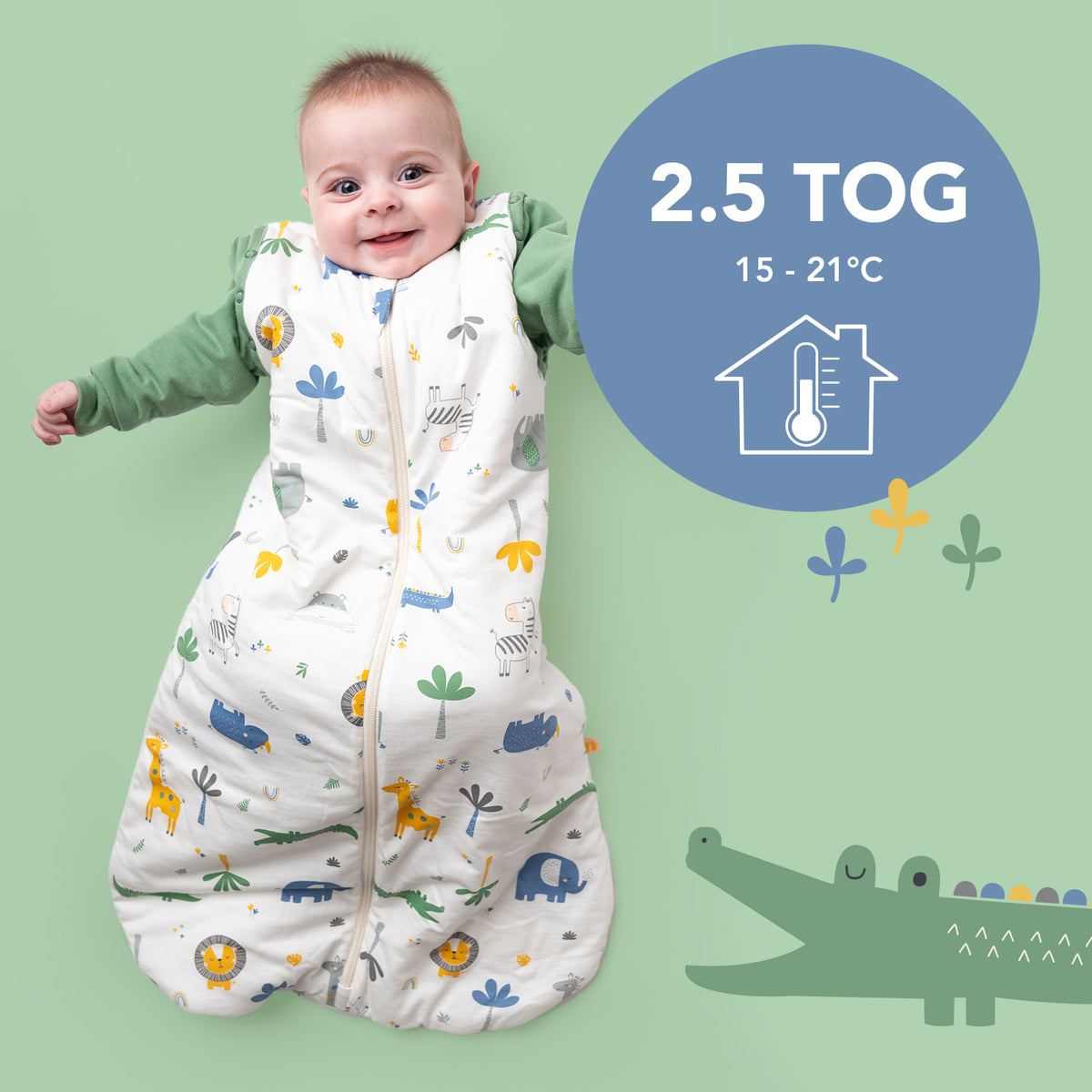 Sleeping Bag with Detachable Sleeves - 2.5 TOG_Jungle_TOG_465