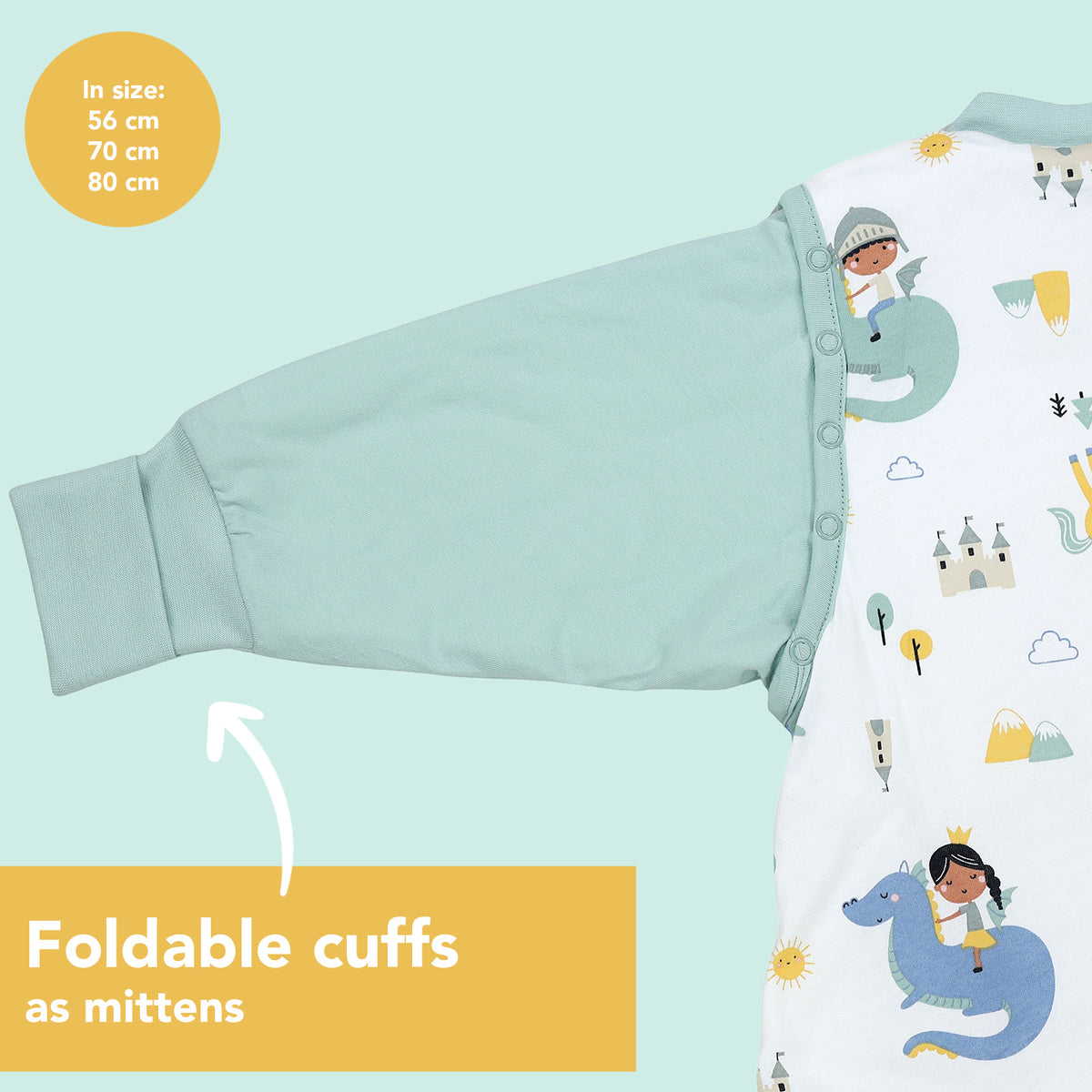Sleeping Bag with Detachable Sleeves - 2.5 TOG_Fantasia_sample image_465
