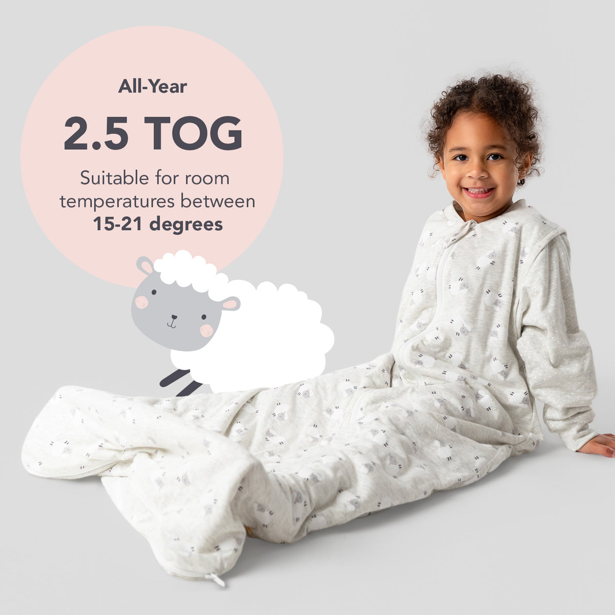 Sleeping Bag with Detachable Sleeves - 2.5 TOG_TOG_465