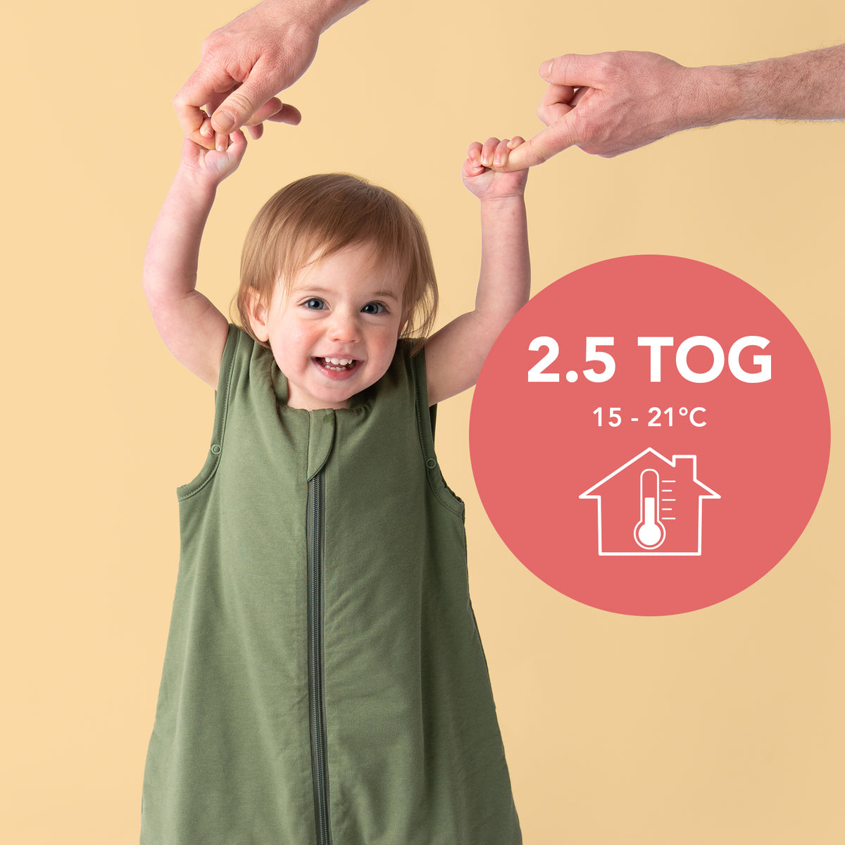 Plain Sleeping Bag - 2.5 TOG_Olive_TOG_467