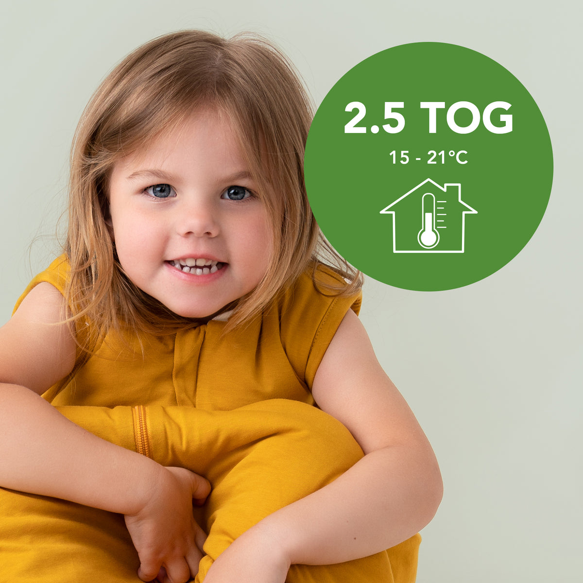 Plain Sleeping Bag - 2.5 TOG_Mustard_TOG_467