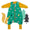 Organic Sleeping Bag with Feet & Foldable Feet Covers - 3.5 TOG_Woodland Animals_front_469