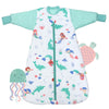 Long Sleeve Baby Sleeping Bag - 3.5 TOG_Mermaid_front_471