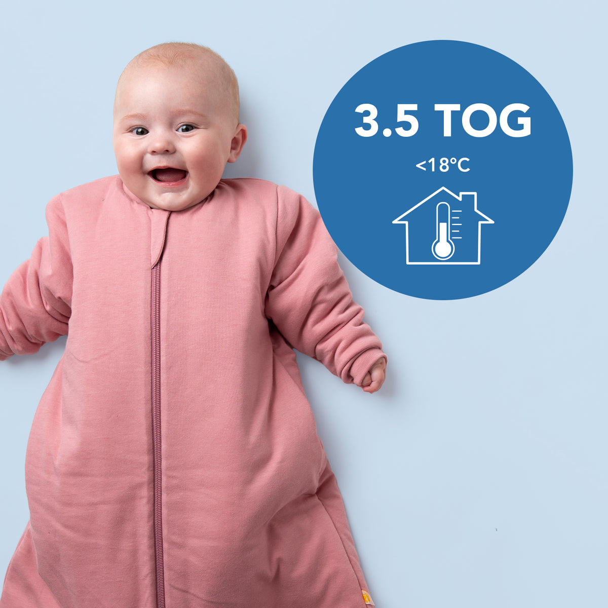 Plain Sleeping Bag 3.5 TOG_Rose Pink_TOG_473